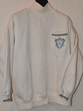 Vintage Cream Sweatshirt - Size L